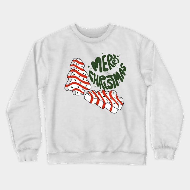 Merry Christmas Snack Cakes Crewneck Sweatshirt by Milibella